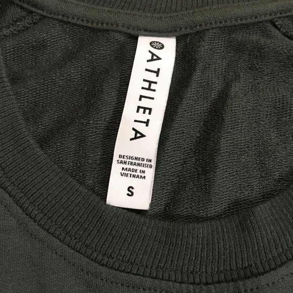NWT Athleta Mindset Sweatshirt - Bali Green (S) - Picture 6 of 6